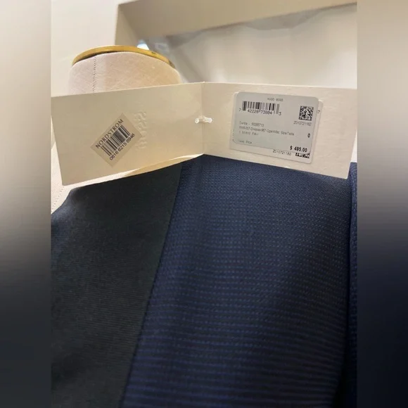 Hugo Boss women’s Blue & Black dress-NWT 
size 0-minor pull - see pic. - Picture 5 of 11